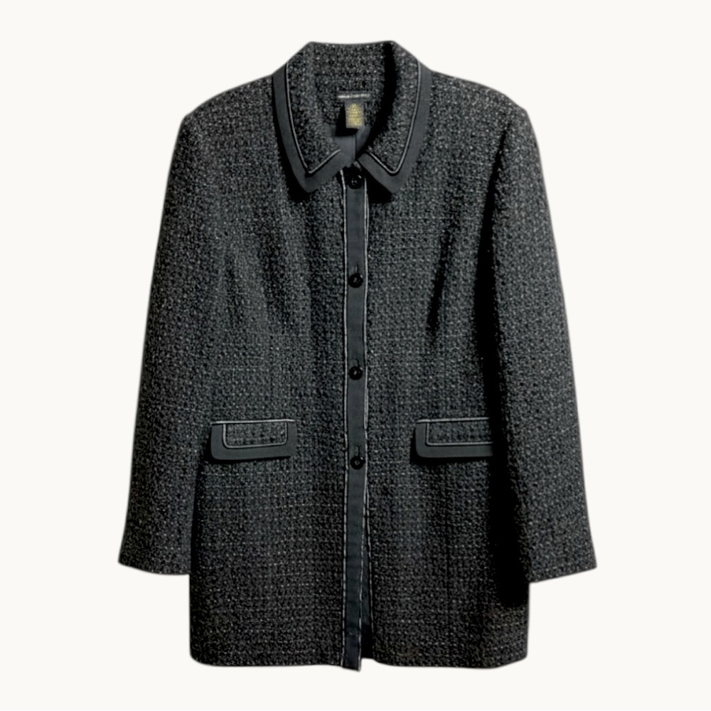 Grace Dane Lewis - Chic Black Mid-weight Coat